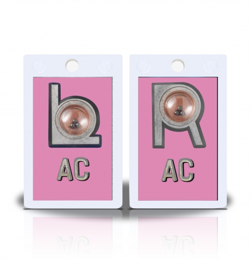 2" Height Non Sticky Positioning Xray Markers- Soft Pink Solid Color